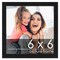 6x6 Solid Wood Picture Frame with UV-Resistant Acrylic & Acid-Free Backing, Available in 6 Finishes: Matte Black, Matte White, Metallic Bronze, Silver, Natural Wood Grain & Mahogany